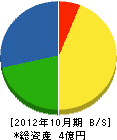 湯浅工業 貸借対照表 2012年10月期