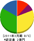 籾山工業 貸借対照表 2011年3月期
