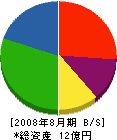 湘南送電工事 貸借対照表 2008年8月期