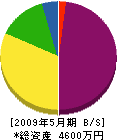 藤田興業 貸借対照表 2009年5月期