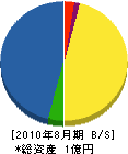唐沢電気 貸借対照表 2010年8月期