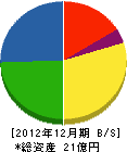 佐藤木材工業 貸借対照表 2012年12月期