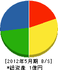 大塚組 貸借対照表 2012年5月期