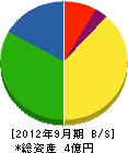 藤澤工業 貸借対照表 2012年9月期