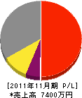 三髙電工 損益計算書 2011年11月期