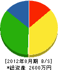 弘栄開発 貸借対照表 2012年8月期