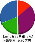 岩岡土建 貸借対照表 2012年12月期
