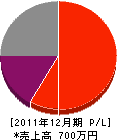 坂本土木 損益計算書 2011年12月期
