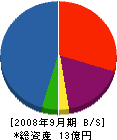 中塚工務店 貸借対照表 2008年9月期