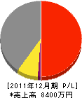 松野水道工事店 損益計算書 2011年12月期