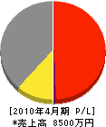 日本装美 損益計算書 2010年4月期