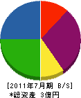 神成工業 貸借対照表 2011年7月期