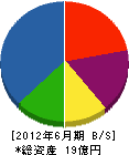 東京防災設備 貸借対照表 2012年6月期