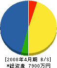 芦田組 貸借対照表 2008年4月期