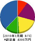 宮田造園 貸借対照表 2010年3月期