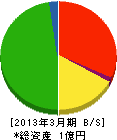 桜井塗装 貸借対照表 2013年3月期