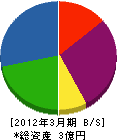 原田総合計画 貸借対照表 2012年3月期