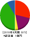 田中建設 貸借対照表 2010年4月期
