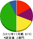 大垣土建 貸借対照表 2012年11月期