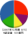 ヤマトプロテック 貸借対照表 2007年12月期