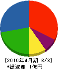 矢加部商店 貸借対照表 2010年4月期