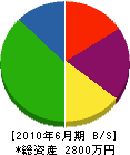 浅田造園 貸借対照表 2010年6月期