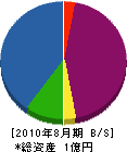 日本システム 貸借対照表 2010年8月期