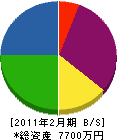 日本環境クリーン 貸借対照表 2011年2月期