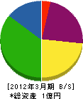 田村通信防災工業 貸借対照表 2012年3月期