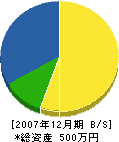 松山建設 貸借対照表 2007年12月期