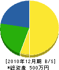 福沢建設 貸借対照表 2010年12月期