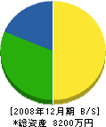 大川組 貸借対照表 2008年12月期
