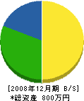 竹内工務店 貸借対照表 2008年12月期