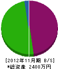 昭和鉄工所 貸借対照表 2012年11月期