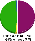 坂田建設 貸借対照表 2011年5月期