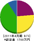 山田建設 貸借対照表 2011年4月期