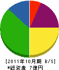東伸 貸借対照表 2011年10月期