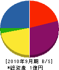 飯田組 貸借対照表 2010年9月期