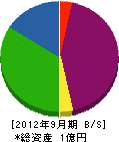 佐藤石材店 貸借対照表 2012年9月期