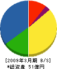 清田軌道工業 貸借対照表 2009年3月期