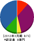 村田住設 貸借対照表 2012年3月期