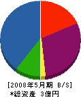 内田組 貸借対照表 2008年5月期