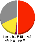 上田工業 損益計算書 2012年3月期