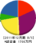 冨永電機商会 貸借対照表 2011年12月期