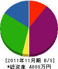 安田電機工業所 貸借対照表 2011年11月期