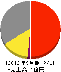 山ノ井造園 損益計算書 2012年9月期
