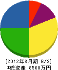 吉田土建 貸借対照表 2012年8月期