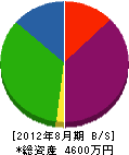 石川工業所 貸借対照表 2012年8月期