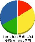 吉田水道工業所 貸借対照表 2010年12月期