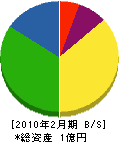 田中瓦店 貸借対照表 2010年2月期